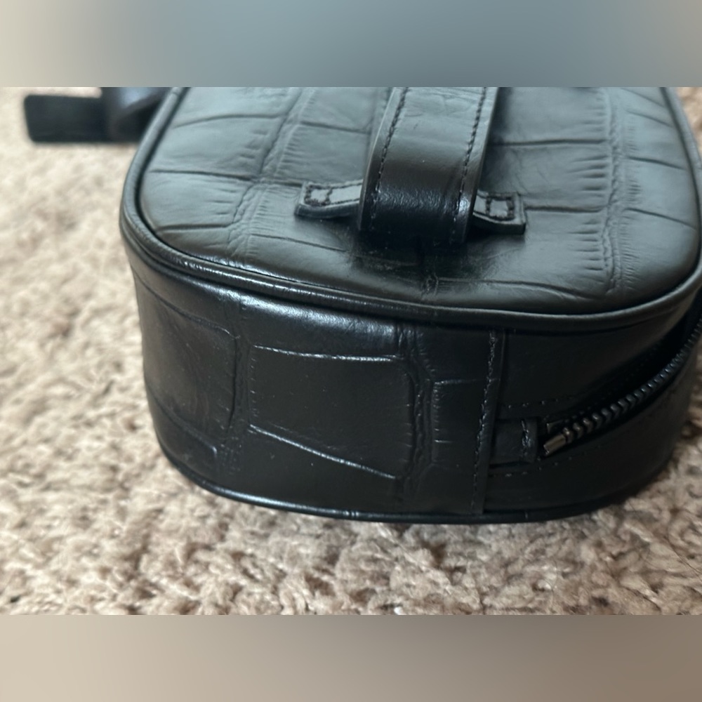 Versace black belt bag